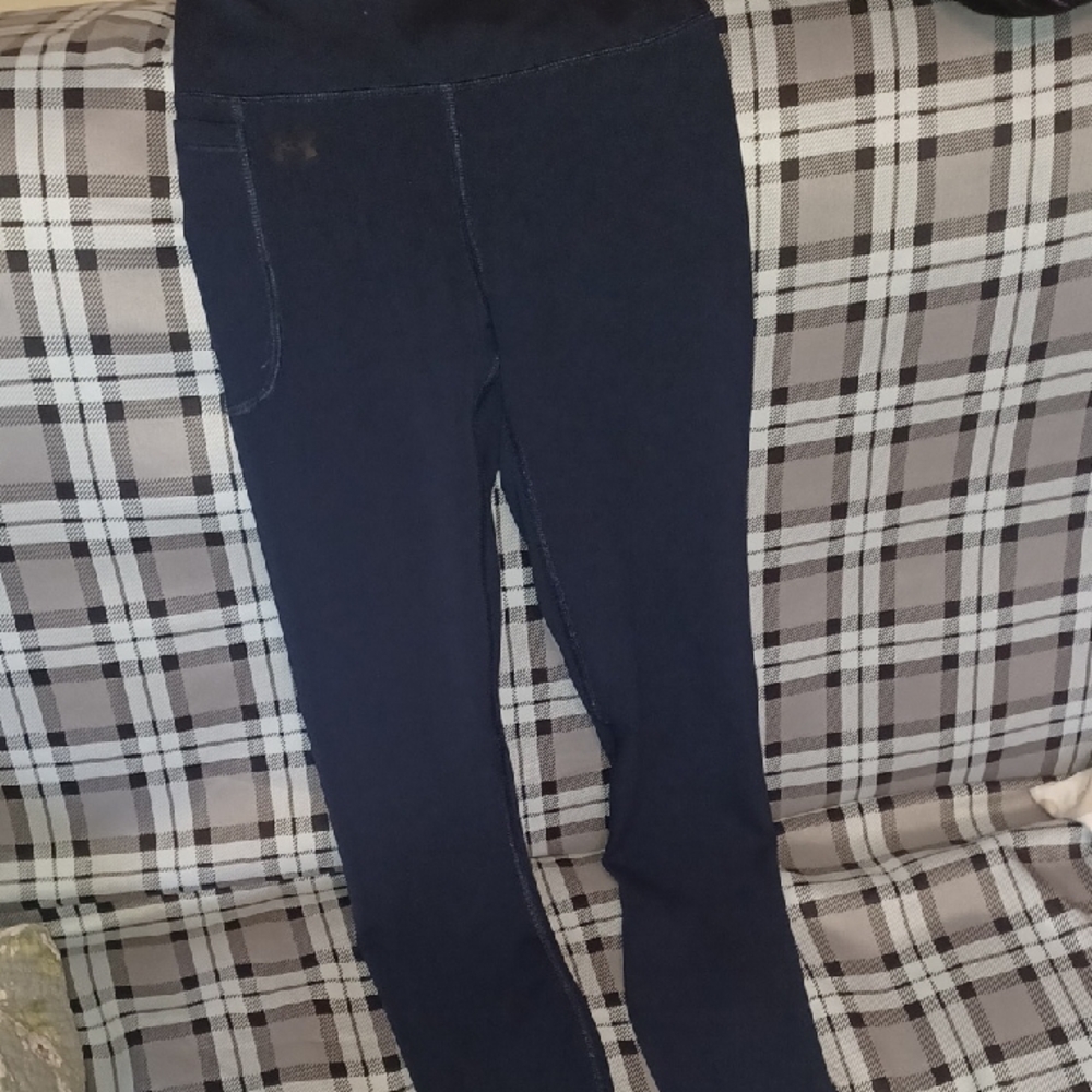 NWT Navy UnderArmour Legging NEW Xs